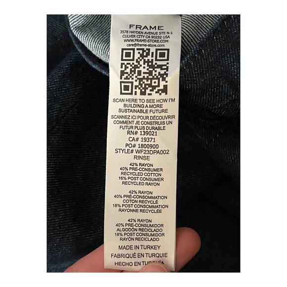 Frame pants Seamed pocket dark blue size 27 - Picture 5 of 7